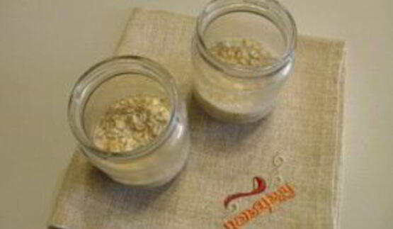 ленивая овсянка в банке для похудения