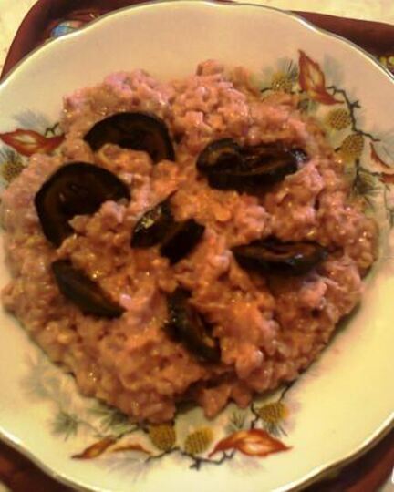 Рецепт овсяной каши с гранатовым соком