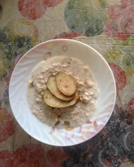 Рецепт овсяной каши с грушей и корицей