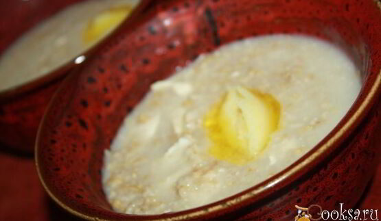 овсяная каша с курочкой и топленым сливочным маслом