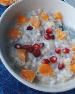 Овсяная каша с мандарином