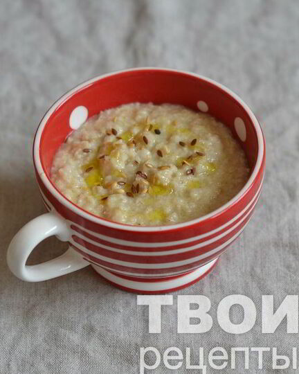 Рецепт овсяной каши с сыром и оливковым маслом