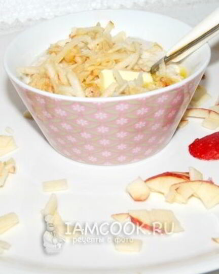 Рецепт овсяной каши с яблоками