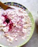 Овсянка с творогом на завтрак