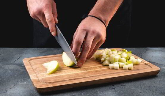 запеченная овсяная каша с яблоками и орехами