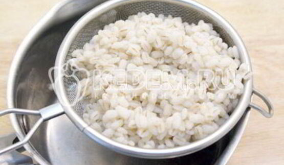 перловка с грибами