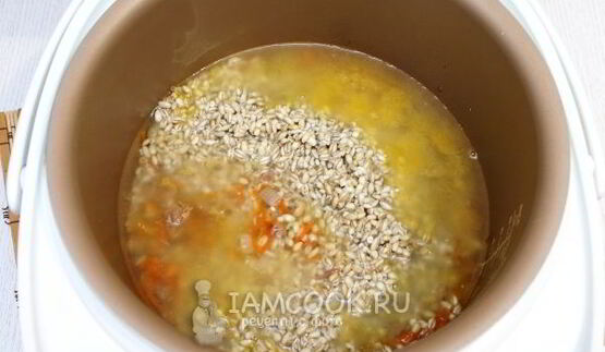 перловка с тушенкой в мультиварке