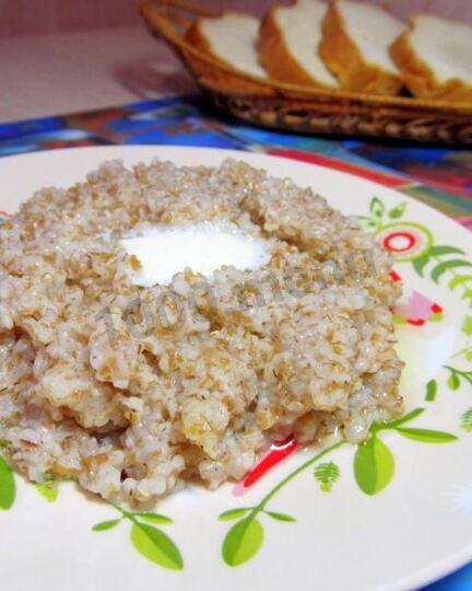 Рецепт пшеничной каши на воде