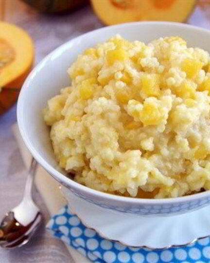 Рецепт пшенной молочной каши с тыквой