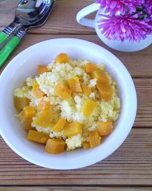 Пшенная каша с тыквой на молоке