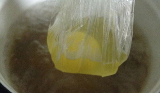 пшенная каша с яйцом-пашот