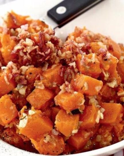 Рецепт тыквенной каши с беконом