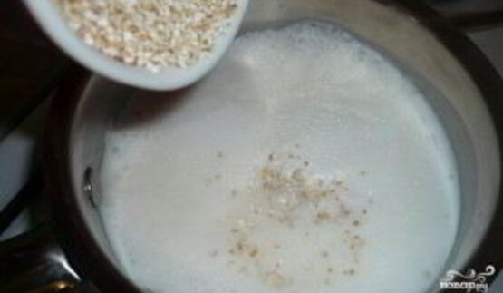 ячневая каша на молоке