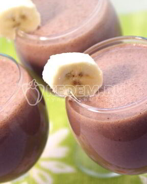 Бананово-шоколадный коктейль