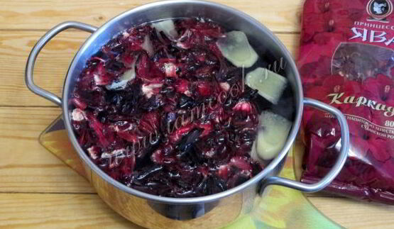 чай каркаде с имбирем