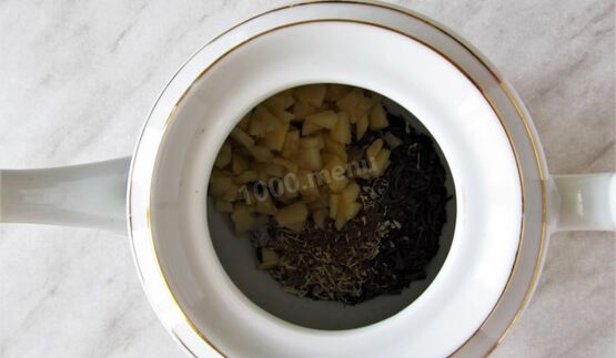 чай по-швейцарски с ромашкой