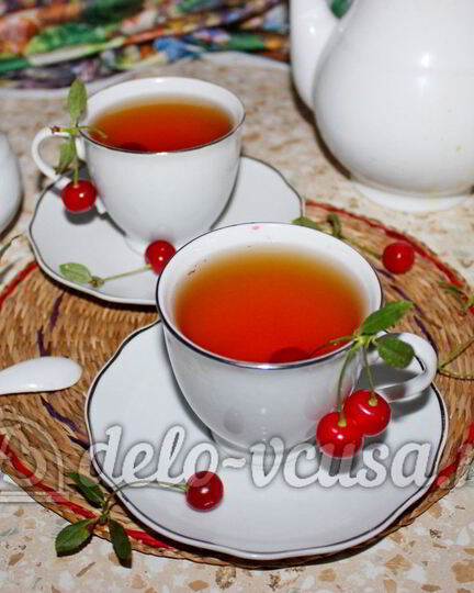 Рецепт чая с вишней