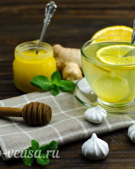 Рецепт имбирного чая с лимоном
