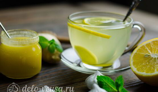 имбирный чай с лимоном