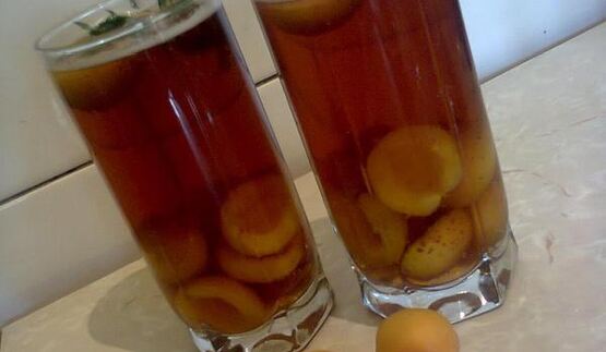 холодный чай с абрикосом