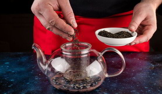 зеленый чай с голубикой