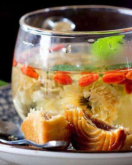 Рецепт зеленого чая с ягодами годжи