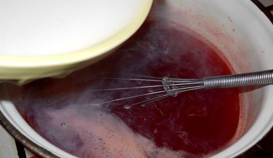 клюквенный кисель