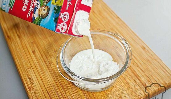 молочный кисель с ванилью