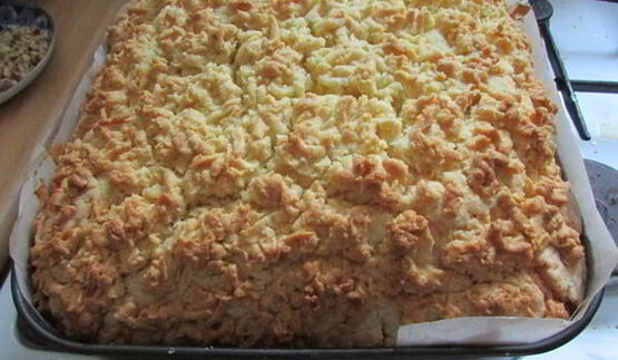 пляцок яблоки под кисельным небом