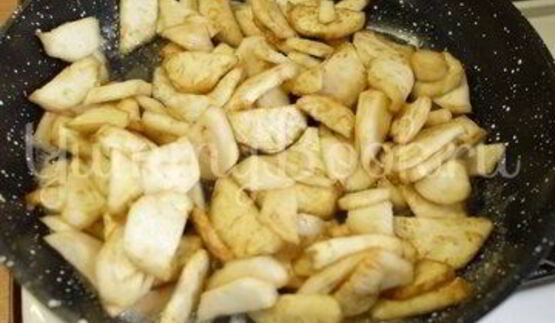 карамелизированные баклажаны с кофейным соусом