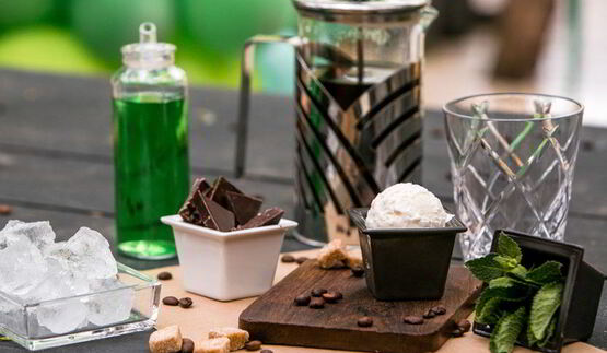 холодный мятно-шоколадный кофе