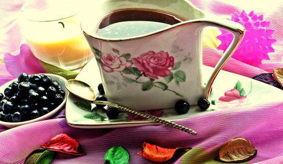 кофе с черникой