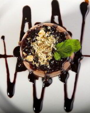 Шоколадные корзиночки с кофе и орехами