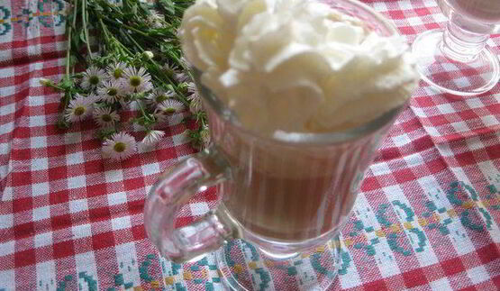 кофейно-вишневый коктейль утреннее наслаждение