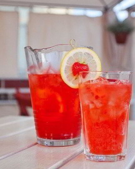 Рецепт клубничного газированного лимонада шик