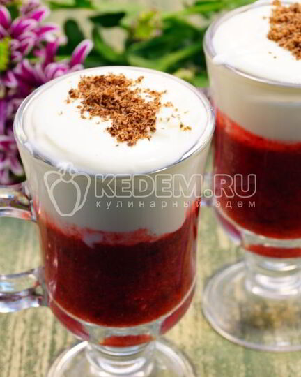 Рецепт брусничного смузи со сливками