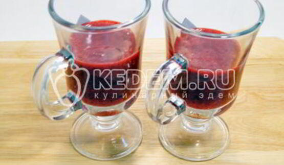 брусничный смузи со сливками