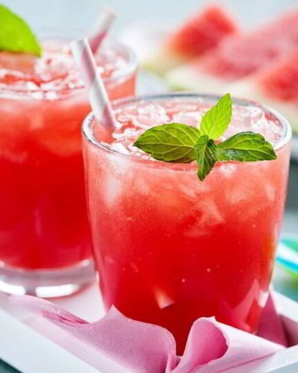 Рецепт фитнеса смузи арбуз-грейпфрут-кокос