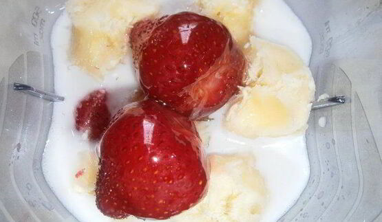 кокосовый смузи с овсяными хлопьями