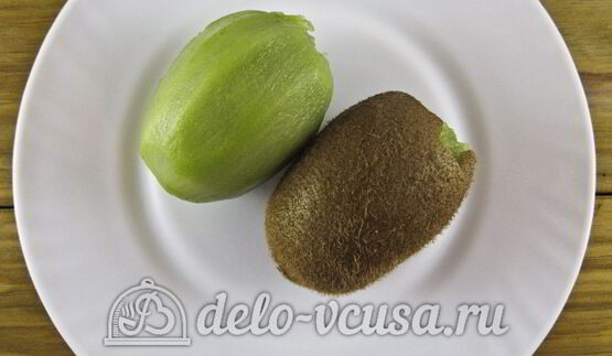 овсяный смузи с бананом и киви