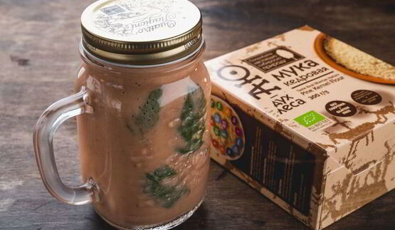 протеиновый смузи с кедровой мукой