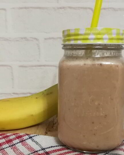 Рецепт шоколадна-бананового смузи