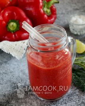 Смузи из сладкого перца и помидоров