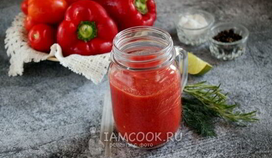 смузи из сладкого перца и помидоров