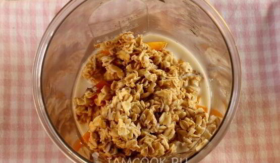 смузи из тыквы с овсяными хлопьями