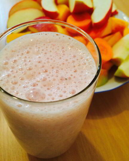 Рецепт смузей из замороженных фруктов с овсяными хлопьями