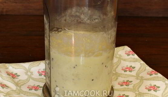 смузи с киви, бананом и молоком