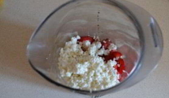 смузи с творогом и бананом