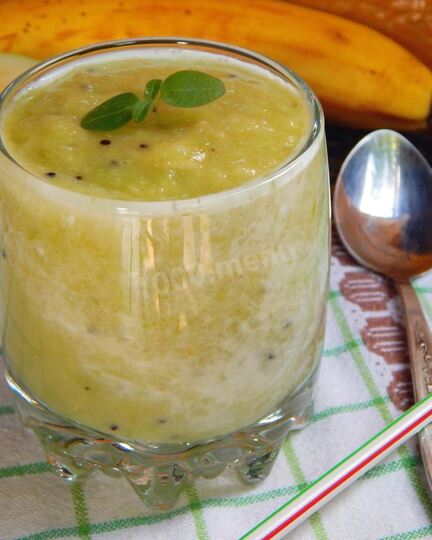 Рецепт смузей яблоко киви банан