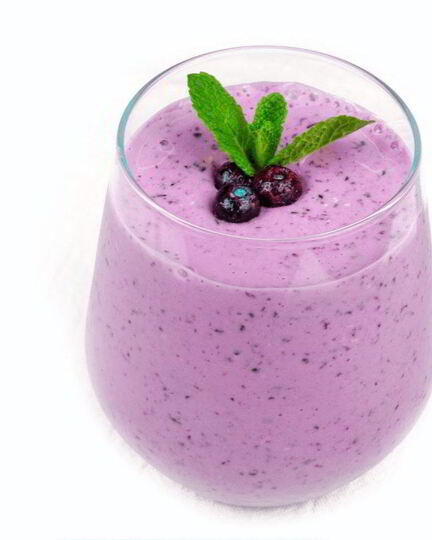 Рецепт ягодного смузи черничный маффин